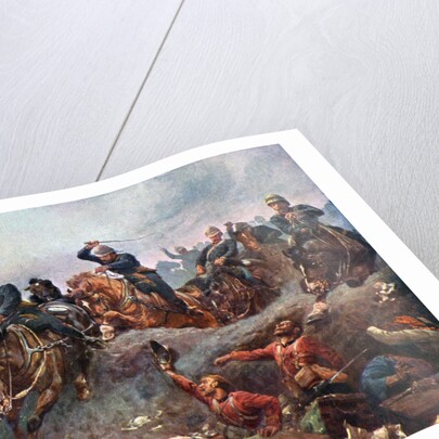 British Artillery Entering the Enemy lines at Tel-El-Kebir by Anonymous