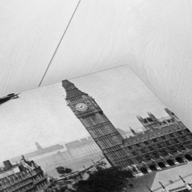 The R101 passing over the House of Commons by Anonymous