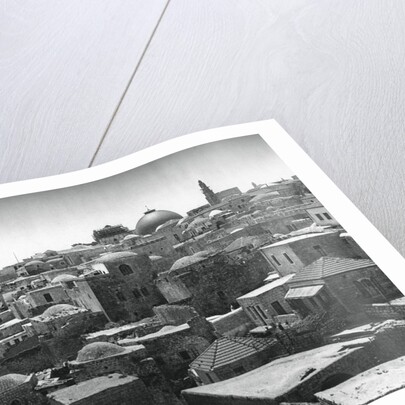 Jerusalem and Dome of the Church of the Holy Sepulchre by Martin Hurlimann