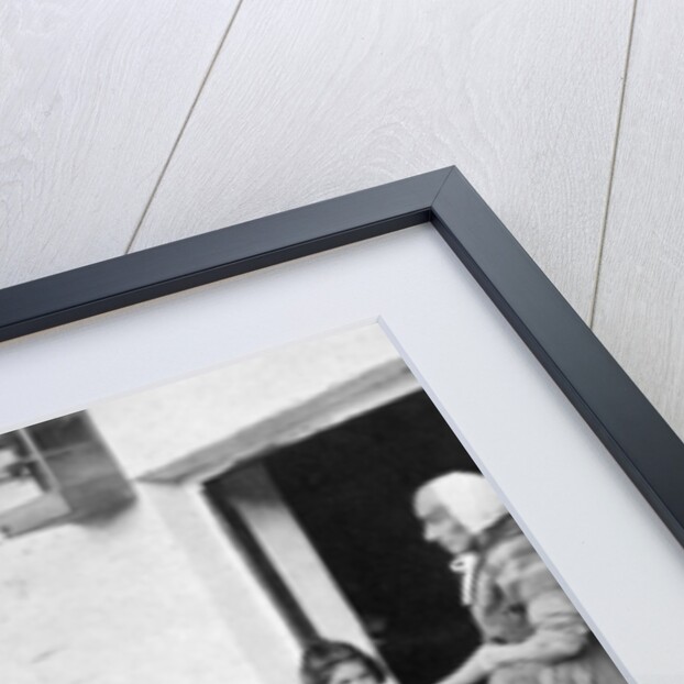 Spinning wool yarn, Cliffony, Sligo by R Welch