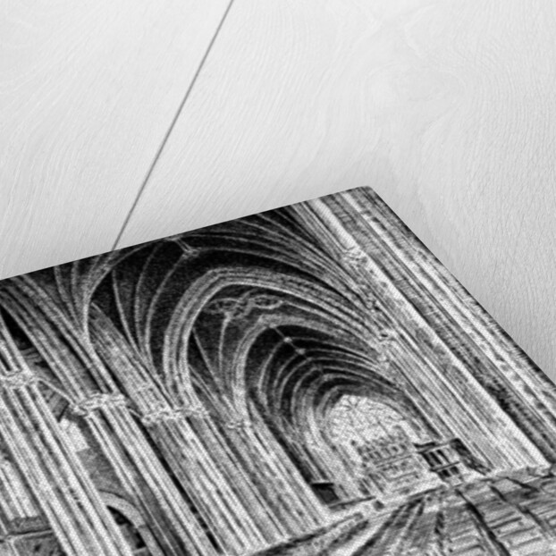 Interior of Bristol Cathedral by W Gilliard