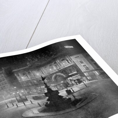 Piccadilly Circus, London, at night by Charles F Borup