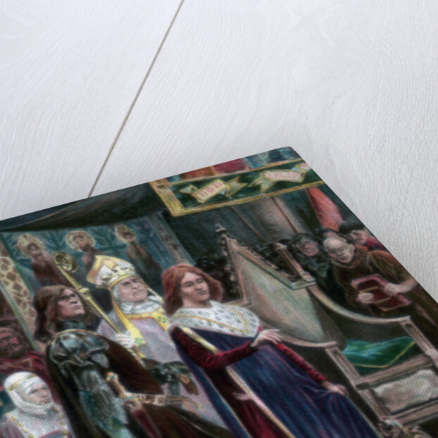 The investiture of Edward III with the Pallium, Westminster, Candlemas Day by Anonymous