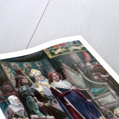 The investiture of Edward III with the Pallium, Westminster, Candlemas Day by Anonymous