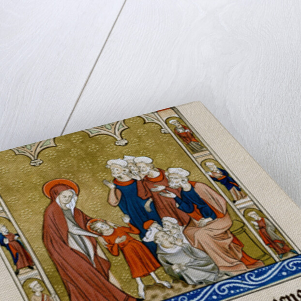 Christ being found by his mother in the temple disputing with doctors by Anonymous