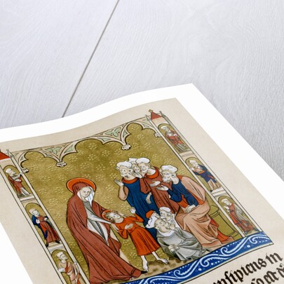 Christ being found by his mother in the temple disputing with doctors by Anonymous