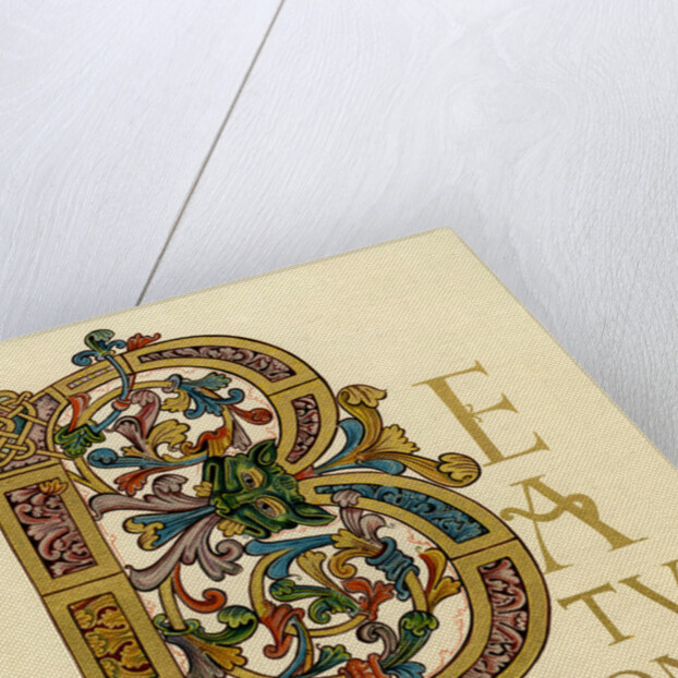 Initial letter 'B', 980-1000 AD by Anonymous