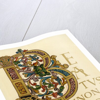 Initial letter 'B', 980-1000 AD by Anonymous