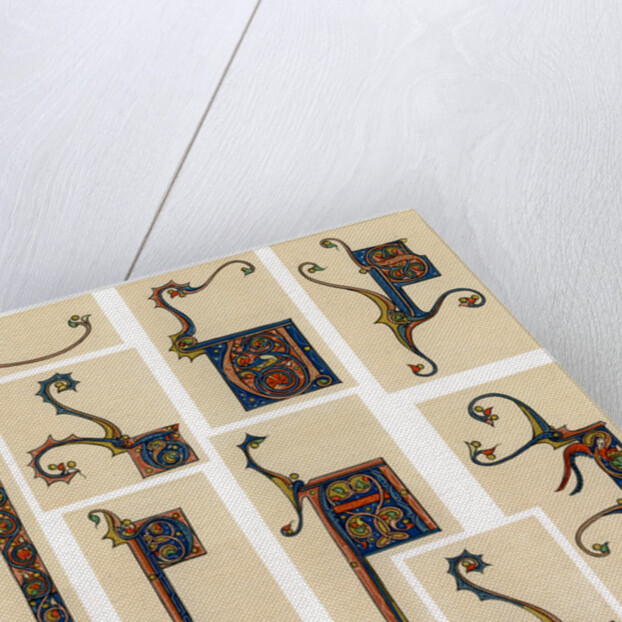 Illuminated initial letters by Anonymous