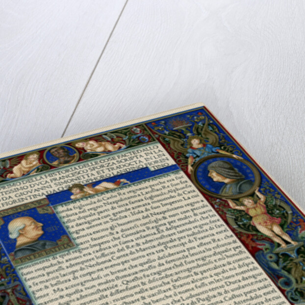 Text page with portraits of Francesco Sforza by Anonymous