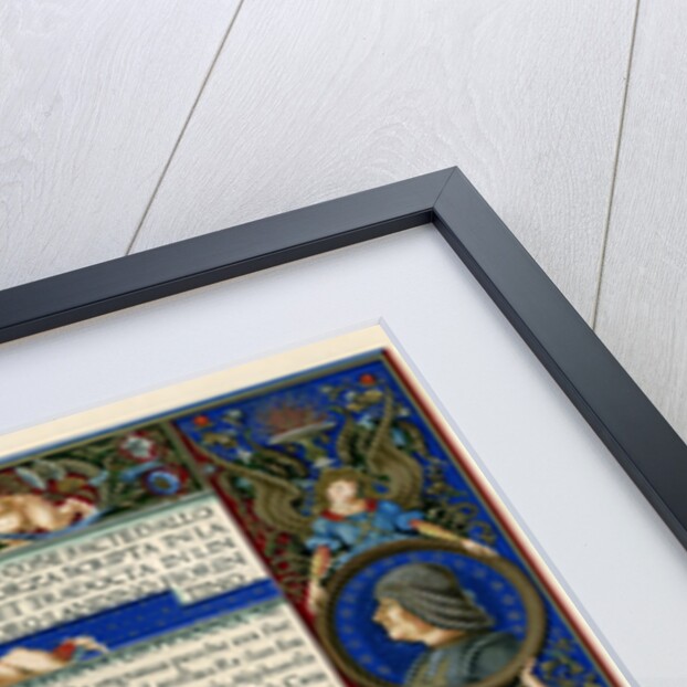 Text page with portraits of Francesco Sforza by Anonymous