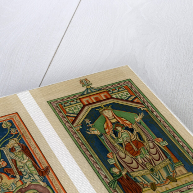 Tree of Jesse and Virgin and Child enthroned by Anonymous