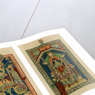 Tree of Jesse and Virgin and Child enthroned by Anonymous