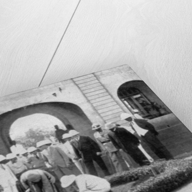 The Prince of Wales planting a tree at the Kumasi Church College, Ghana by Anonymous