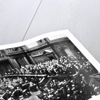 A typical sitting of the Reichstag, Parliament of the German Republic by Anonymous