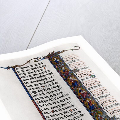 Tree of Jesse in initial letter 'I' by Anonymous
