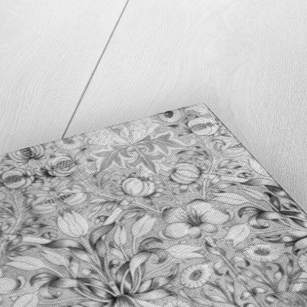 Lily and pomegranate pattern wallpaper by William Morris