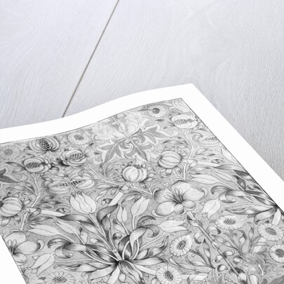Lily and pomegranate pattern wallpaper by William Morris