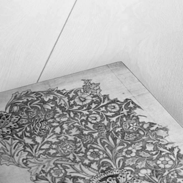 'Trent' pattern printed linen by William Morris