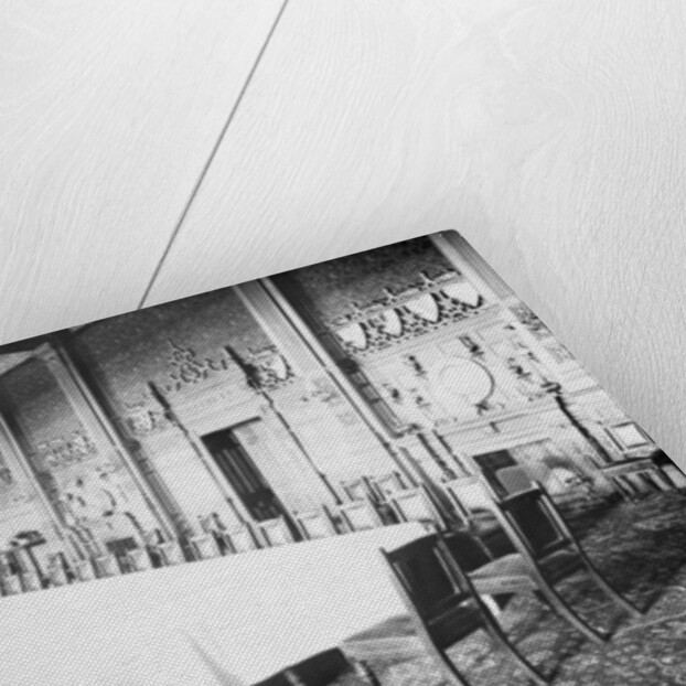 The dining room, Viceregal Lodge, India by Anonymous