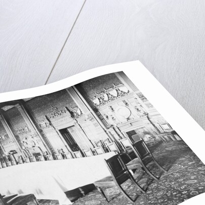 The dining room, Viceregal Lodge, India by Anonymous