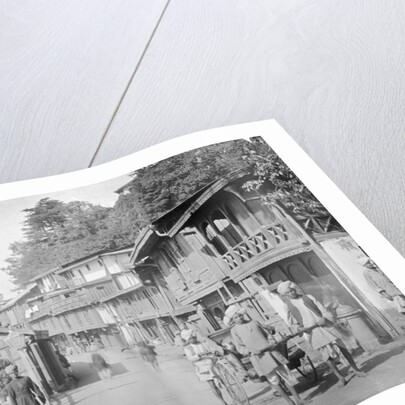 Lakkar Bazaar, with the Hindustan and the Tibet road, Simla, India by Anonymous