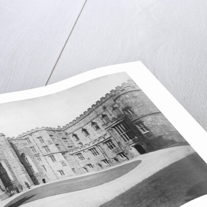The courtyard, Durham Castle, England by Anonymous