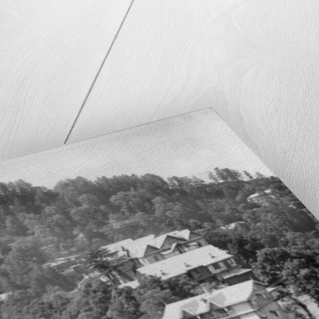 'Elysium Hotel, houses on the nothern slopes of Jakko', Shimla, India by Anonymous