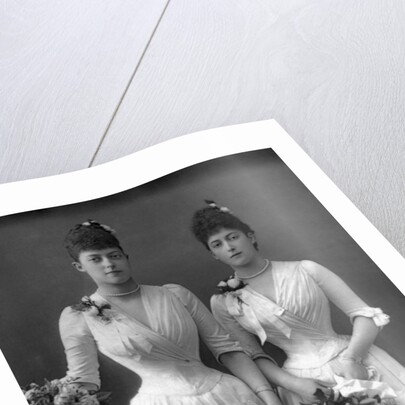 The Princesses Victoria (1868-1935) and Maud (1869-1938) of Wales by W&D Downey