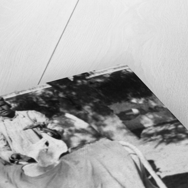 Man with a deformed cow, India by Anonymous