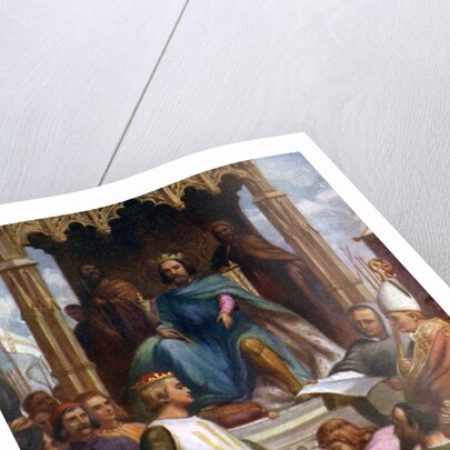 The Black Prince being made a Knight of the Garter by Anonymous