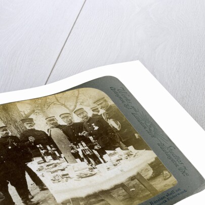 Lunch with General Nogi at Japanese headquarters, Port Arthur, Manchuria by Underwood & Underwood