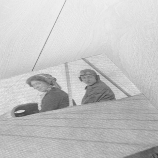 Mr G Hemel with passenger, Hendon, London by Anonymous