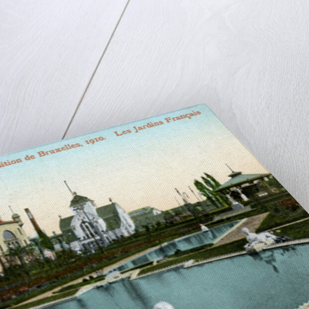 The French Garden, Universal Exhibition, Brussels, Belgium by Valentine & Sons