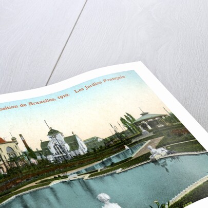 The French Garden, Universal Exhibition, Brussels, Belgium by Valentine & Sons