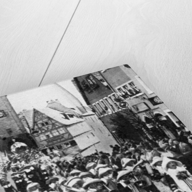 Festival in the medieval old town, Rothenburg ob der Tauber, Bavaria, Germany by Anonymous