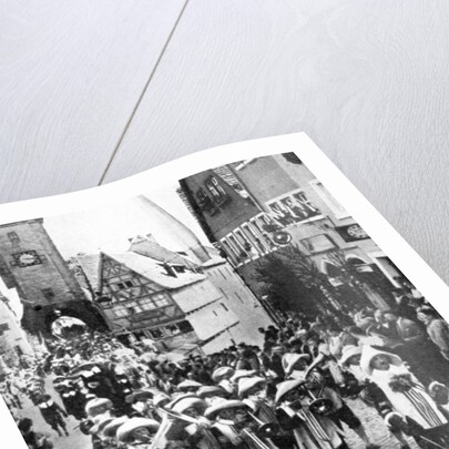 Festival in the medieval old town, Rothenburg ob der Tauber, Bavaria, Germany by Anonymous