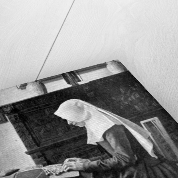 Nun making lace, Bruges, Belgium by Donald McLeish