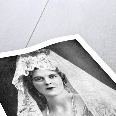 Woman wearing a lace mantilla, Andalusia, Spain by Fox