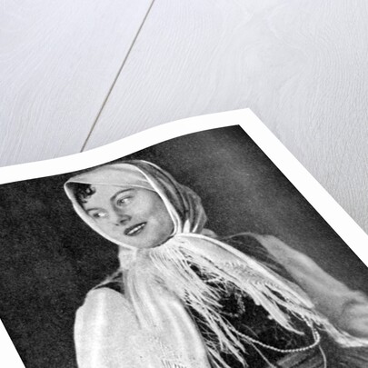 Polish woman in traditional dress by Anonymous
