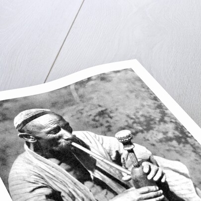 Uzbek man smoking calian, Samarkand by Anonymous