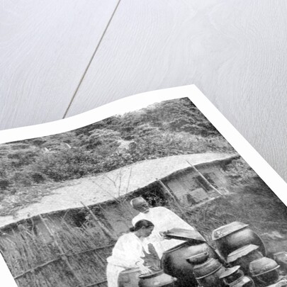 White-robed inhabitants of Korea by Wide World Photos