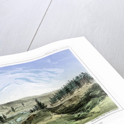 Hot Springs at their source in Lou Lou Fork, Bitterroot Mountains, Montana, USA by John Mix Stanley