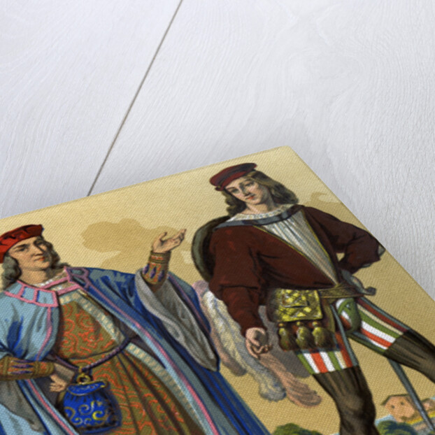 An English courtier of 1450 and an English gentleman of 1500 by Edward May