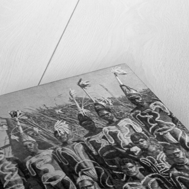 Men of the 'Never Never land', in totem attire, Australia by PJ MacMahon