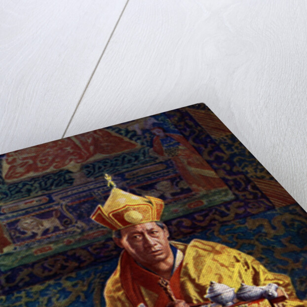 The Deb Raja, acting head of the Buddhist Church of Bhutan by John Claude White