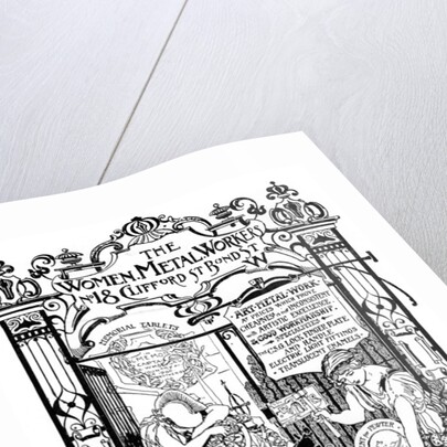 Advertisement for the Women Metal Workers company in London by Anonymous