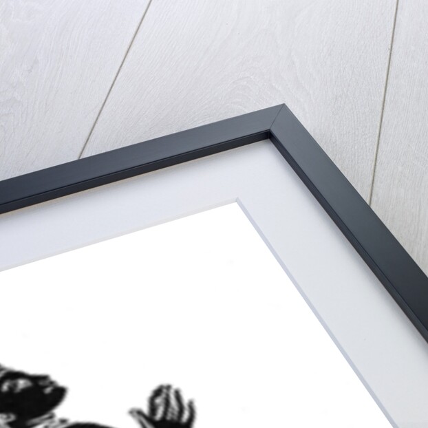 Rubbing of a medieval engraved brass by Anonymous