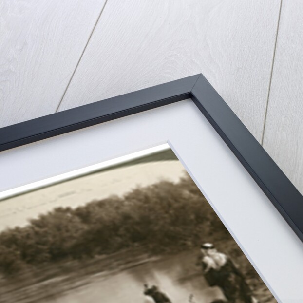 Baptising in the River Jordan, Palestine by Underwood & Underwood