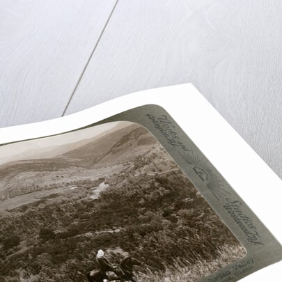 Lebanon, looking east over the upper Jordan Valley to Mount Hermon by Underwood & Underwood